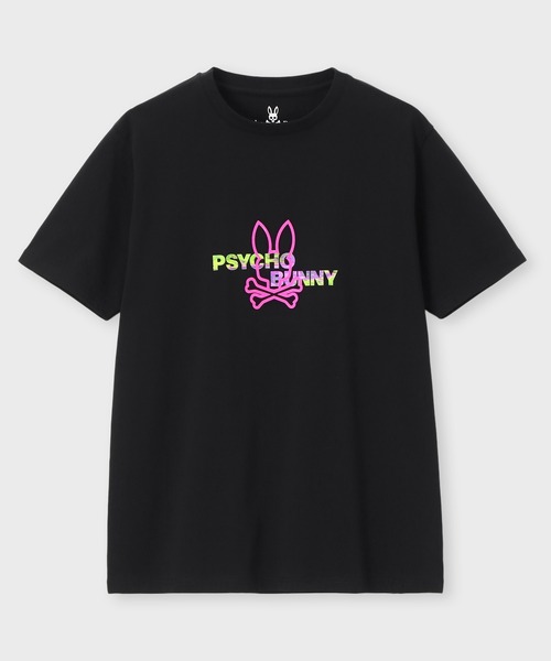 Psycho Bunny（サイコバニー） tシャツ ネオンロゴ バックプリントT