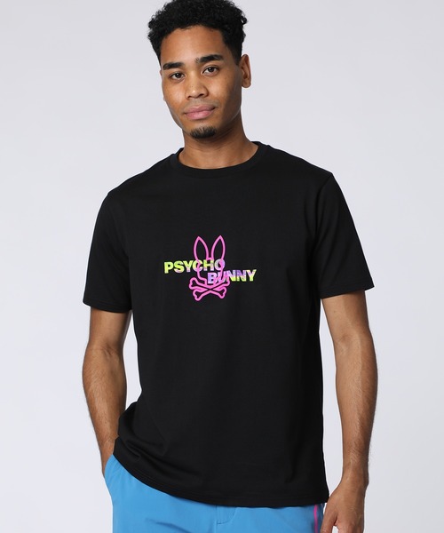 Psycho Bunny（サイコバニー） tシャツ ネオンロゴ バックプリントT