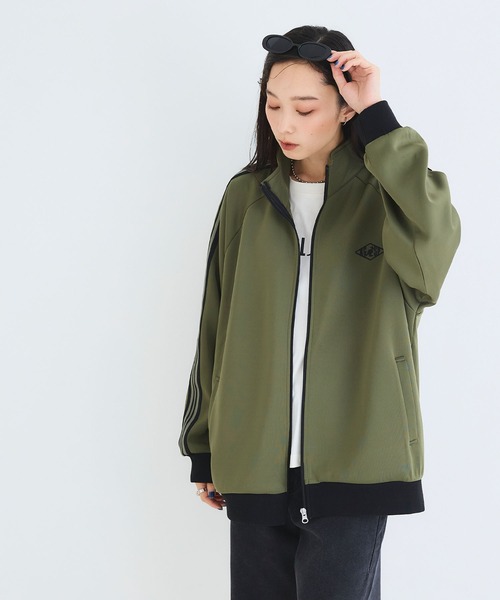 「KANGOL SPORT」 ジャージブルゾン LL ブラック レディース_画像4
