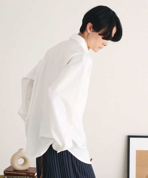 「epnok」 長袖シャツ MEDIUM ネイビー メンズ_画像7