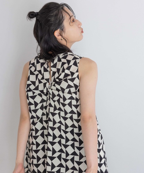 「LOWRYS FARM」 ノースリーブワンピース FREE オフホワイト レディース_画像9