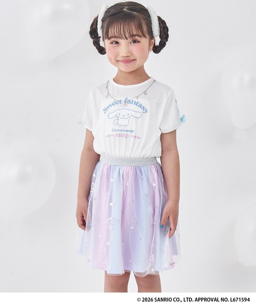 「ANAP kids」 「KIDS」ドッキングワンピース 130 ホワイト キッズ_画像9