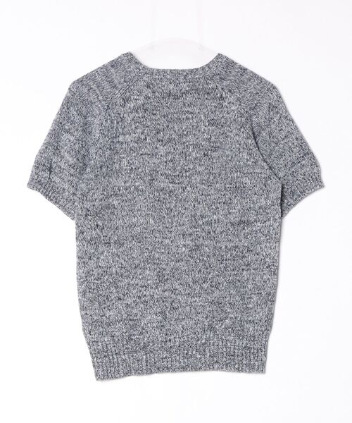 「SHIPS GENERAL SUPPLY」 半袖ニット SMALL ブルー メンズ_画像2