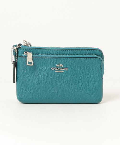 COACH（コーチ） ワンポイントポーチ - グリーン レディース