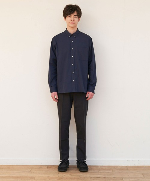 「Pitta Re:)」 長袖シャツ LL ネイビー メンズ_画像8
