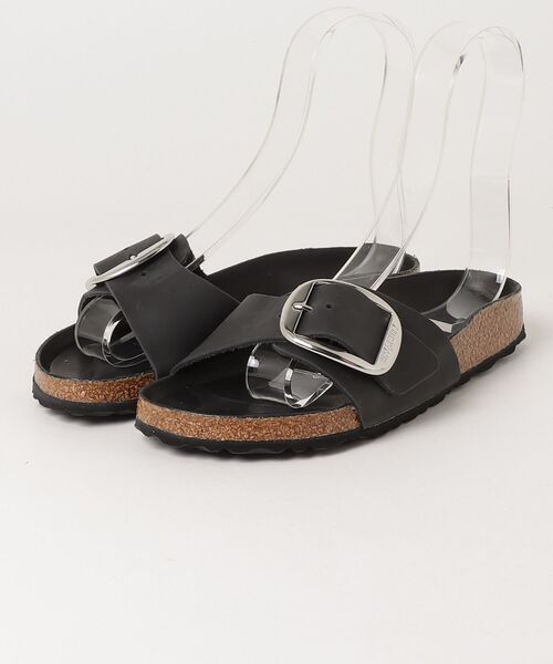 ビルケンシュトック マドリッド ビッグバックル サンダル レザー ブラック 37 BIRKENSTOCK（ビルケンシュトック） サンダル 「公式
