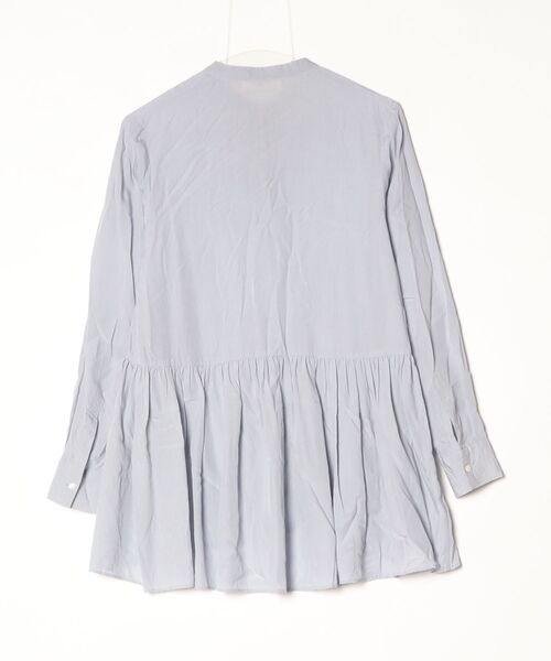 「Demi-Luxe BEAMS」 長袖チュニック 36 サックスブルー レディース_画像2