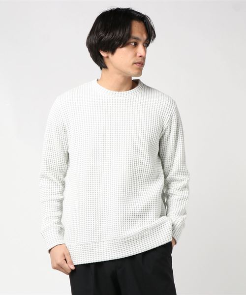 tシャツ Tシャツ メンズ SEAGREEN(シーグリーン) CAVIANA　ビックワッフルクルー｜zozo｜23