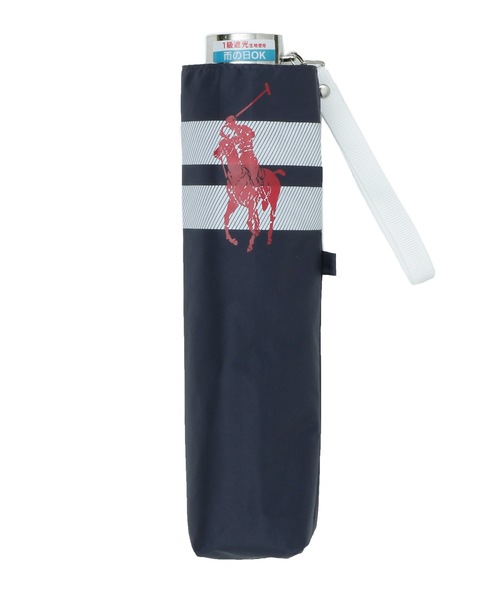 ポロラルフローレン新品折りたたみ傘花柄遮光遮熱ポニーレース刺繍