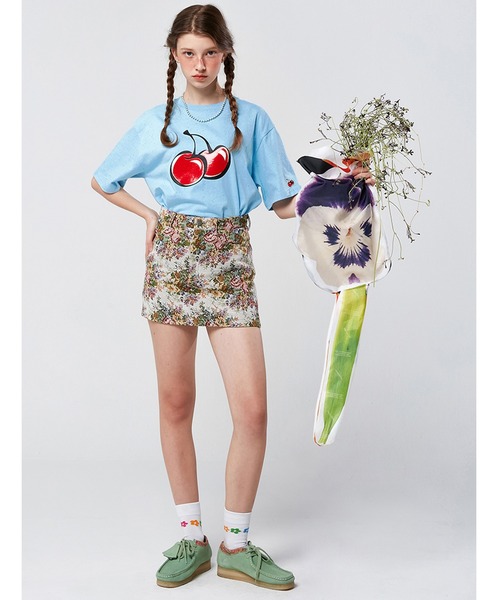 KIRSH ビッグ オーバーサイズ グラフィック Tシャツ KIRSH X SUNONEBIRD メイングラフィックビックオーバーサイズ T