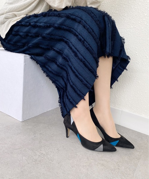 限定SALE低価 パンプス PayPayモール店 - 通販 - PayPayモール パッチワークデザイン パンプス (7.0cmヒール) ZOZOTOWN 定番最新作