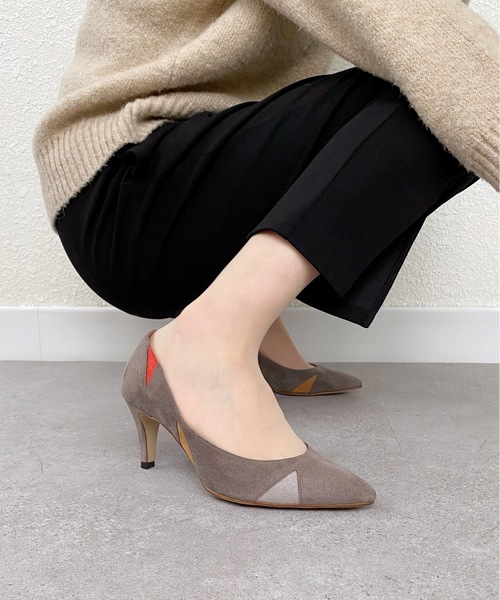 限定SALE低価 パンプス PayPayモール店 - 通販 - PayPayモール パッチワークデザイン パンプス (7.0cmヒール) ZOZOTOWN 定番最新作