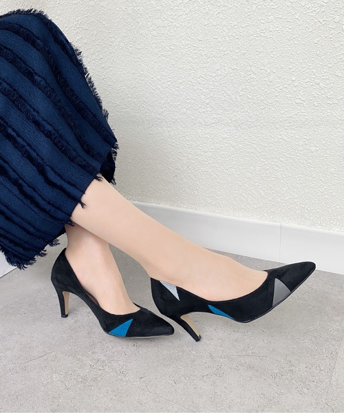 限定SALE低価 パンプス PayPayモール店 - 通販 - PayPayモール パッチワークデザイン パンプス (7.0cmヒール) ZOZOTOWN 定番最新作