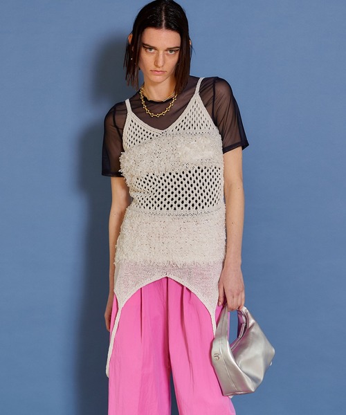 チュニック Loop Fringe Camisole Tunic/ループフリンジキャミチュニック「MAISON SPECIAL/メゾンスペシャル」_1