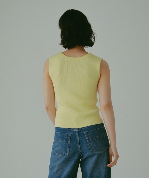 ニット セーター 2WAY RIB TANK レディース ニット セーター 「2WAY」リブニットタンクトップ レディース