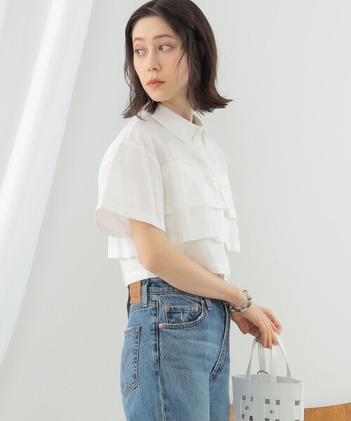 RBS / カットオフ 塗り替え クロップド シャツ 