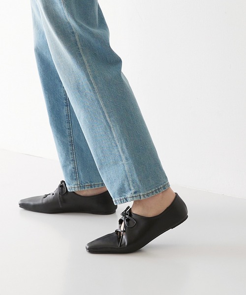 EMODA レースアップリボンパンプス L ブラック EMODA レースアップリボンパンプス L ブラック EMODA（エモダ