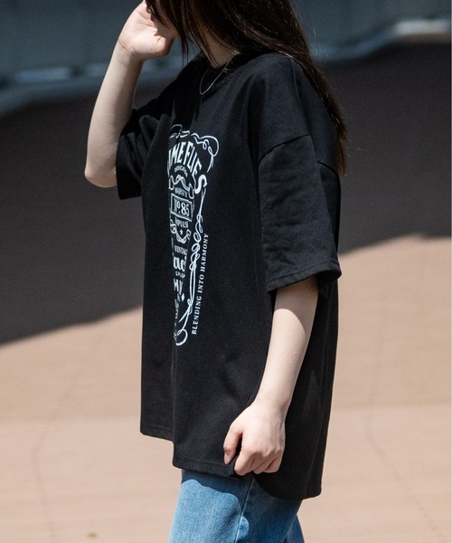 JOHN'S CLOSET tシャツ 「i」フロントプリント オーバーサイズT