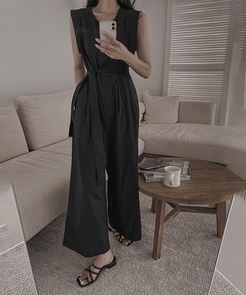 サロペット・オーバーオール・オールインワン ENFOLD STRAP-TROUSERS 300IA233-0981 サロペット・オーバーオール・オールインワン ENFOLD STRAP-TROUSERS