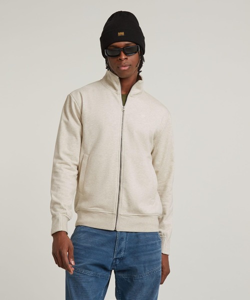 トレーナー スウェット NIFOUS ZIP THRU SWEATER/ワンポイントフルジップスウェット メンズ