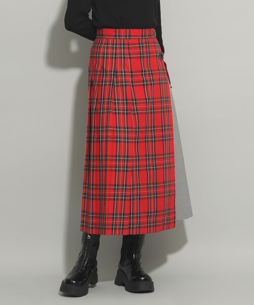 あ*☻様 【美品】Ray BEAMS チェック切り替えキルトスカート Ray BEAMS スカート チェック 切り替え キルト : ZOZOTOWN Yahoo