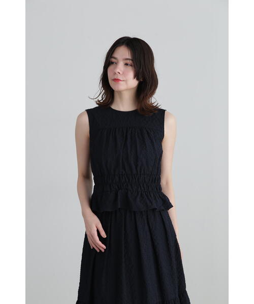 ブラウス シャツ シュリンクドビー　カットパーツシャツ レディース JILL STUART ブラウス シャツ ドビーサッカーシャーリング
