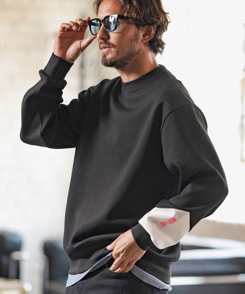 felkod トレーナー スウェット msw1504-Switching Accents Cardboard