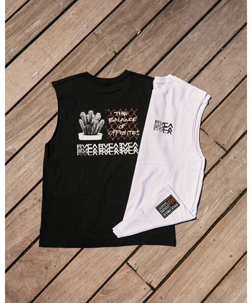 RVCA ルーカ スカル柄 クール デザイン タンクトップ ブラック 黒 L RVCA タンクトップ メンズ 「AZUL」 BLACK BOX TANK 「2024年夏