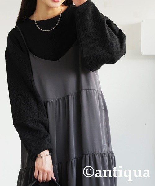 antiqua（アンティカ） antiqua tシャツ コクーントップス レディース