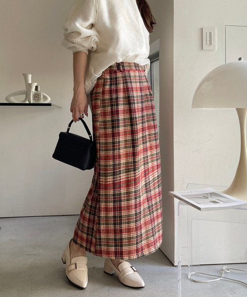Ada. スカート チェック ロングスカート : ZOZOTOWN Yahoo!店 - 通販