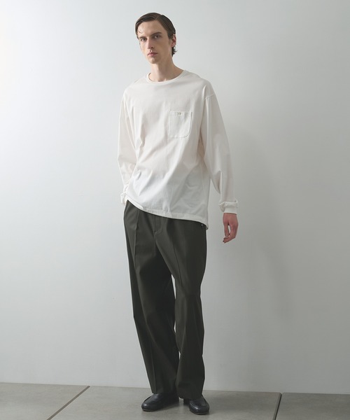 STUDIOUS - PUBLIC TOKYO ロングTシャツ　ロンT カットソー　長袖 STUDIOUS（ステュディオス） tシャツ 「STUDIOUS×PUBLIC TOKYO
