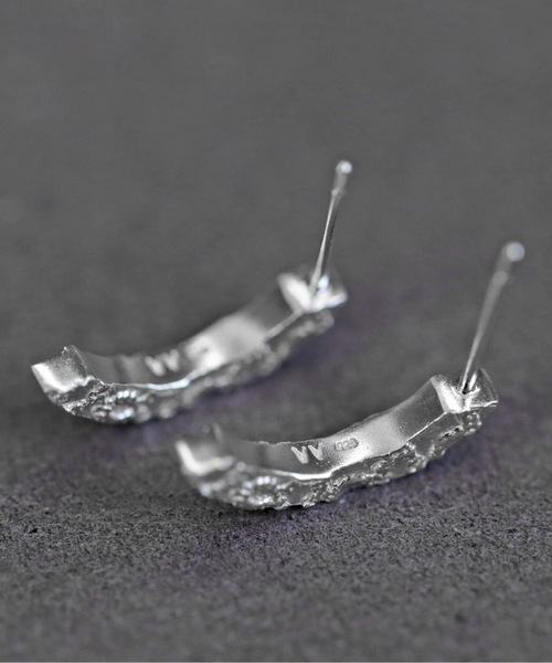 silver925 ピアス シルバー925 サイコロピアス 特大ストーン CZ スタッドピアス 六