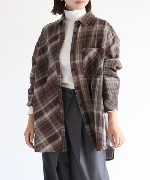 cepo（セポ） ブラウス シャツ クレイジーパターンMIXチェックシャツ