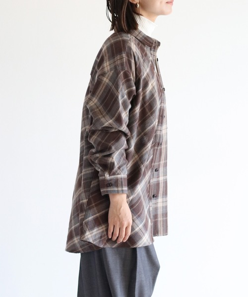 cepo（セポ） ブラウス シャツ クレイジーパターンMIXチェックシャツ