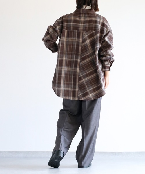 cepo（セポ） ブラウス シャツ クレイジーパターンMIXチェックシャツ