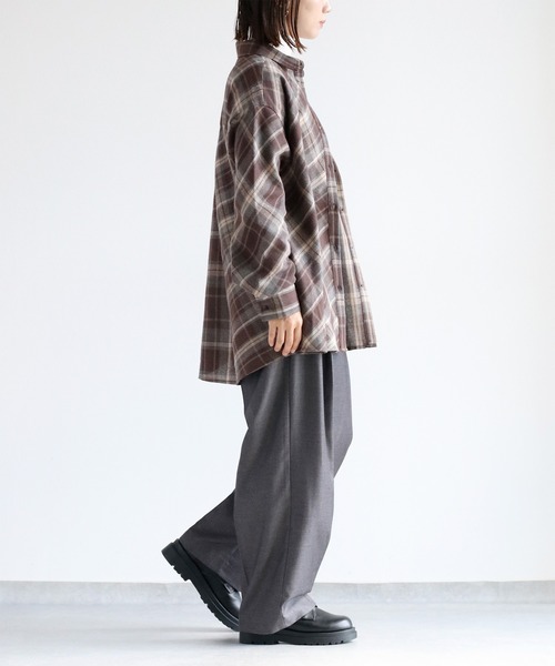 cepo（セポ） ブラウス シャツ クレイジーパターンMIXチェックシャツ