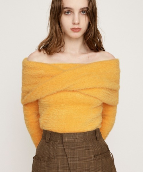sly OFF SHOULDER KNIT トップス SLY | OFF SHOULDER KNIT トップス (ニット ) |SHEL'TTER WEBSTORE