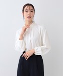 ブラウス シャツ 「S-3L/洗える/セレモニ...の詳細画像1