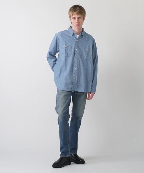 Levi's（リーバイス） シャツ BLUETAB(TM) シャンブレーワークシャツ