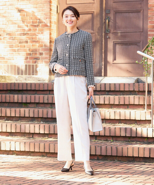 ANAYI デニムライク ノーカラージャケット 36 ANAYI（アナイ）の