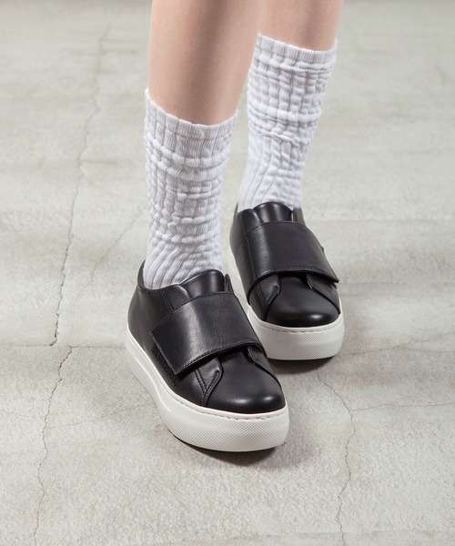 ALL BLACK（オールブラック） スニーカー 「本革/軽量/223g/厚底/3cm