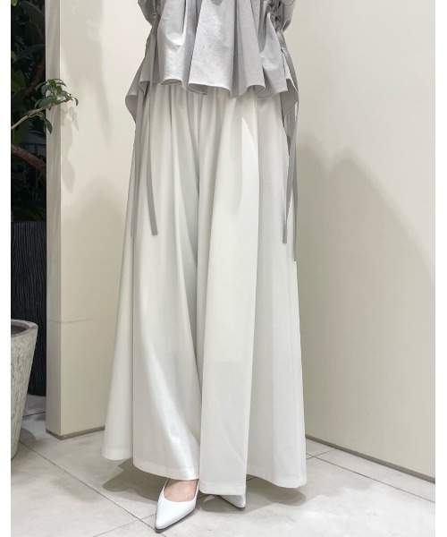 LE PHIL パンツ コンパクトギャザーワイドパンツ レディース