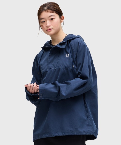 FRED PERRY フード付きジャケット UK38/M（日本サイズL相当） FRED PERRY ブルゾン アウター Overhead Smock Jacket／フード