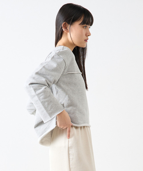 ソフィット商品 SOFFITTO（ソフィット） トレーナー スウェット カットオフボート