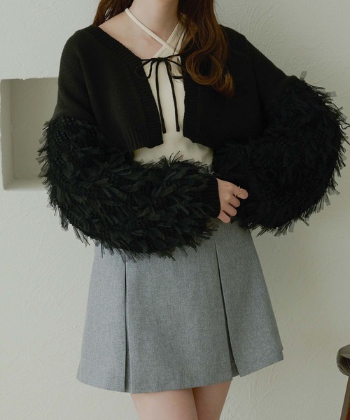 オレボレブラ チュールリボン カーディガン ニットコート 11