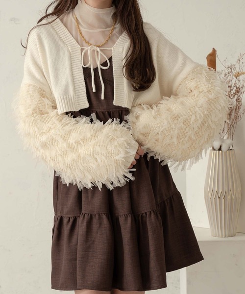 オレボレブラ　チュールリボン　カーディガン　ニットコート　11 オレボレブラ チュールリボン カーディガン ニットコート 11 楽天市場