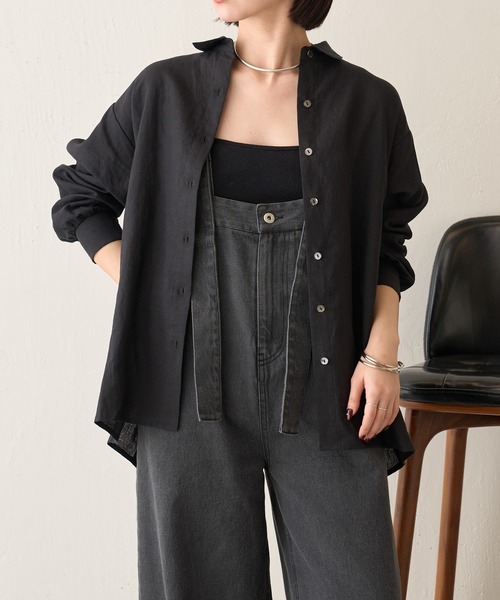 Jena espace merveilleux ブラウス シャツ ラミーバッククロス