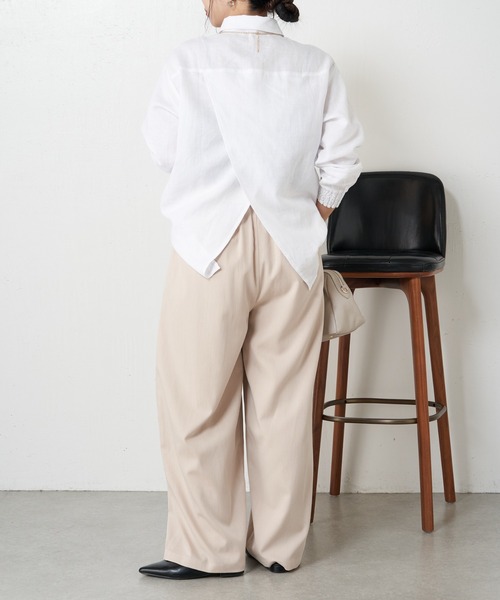 ✨新品✨Jena espace merveilleuxラミーバッククロスシャツ ラミーバッククロスシャツ | Jena espace merveilleux(ジェナ