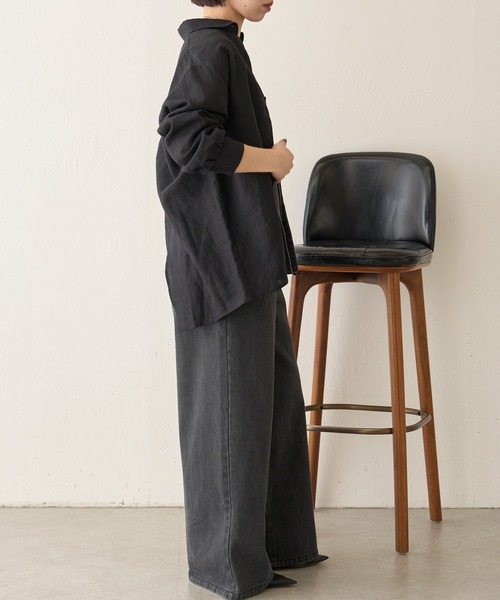 Jena espace merveilleux ブラウス シャツ ラミーバッククロス