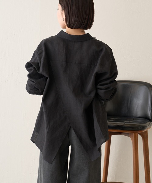 Jena espace merveilleux ブラウス シャツ ラミーバッククロス